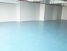 利口福食品廠潔凈車間地面用同質透心pvc地板工程案例